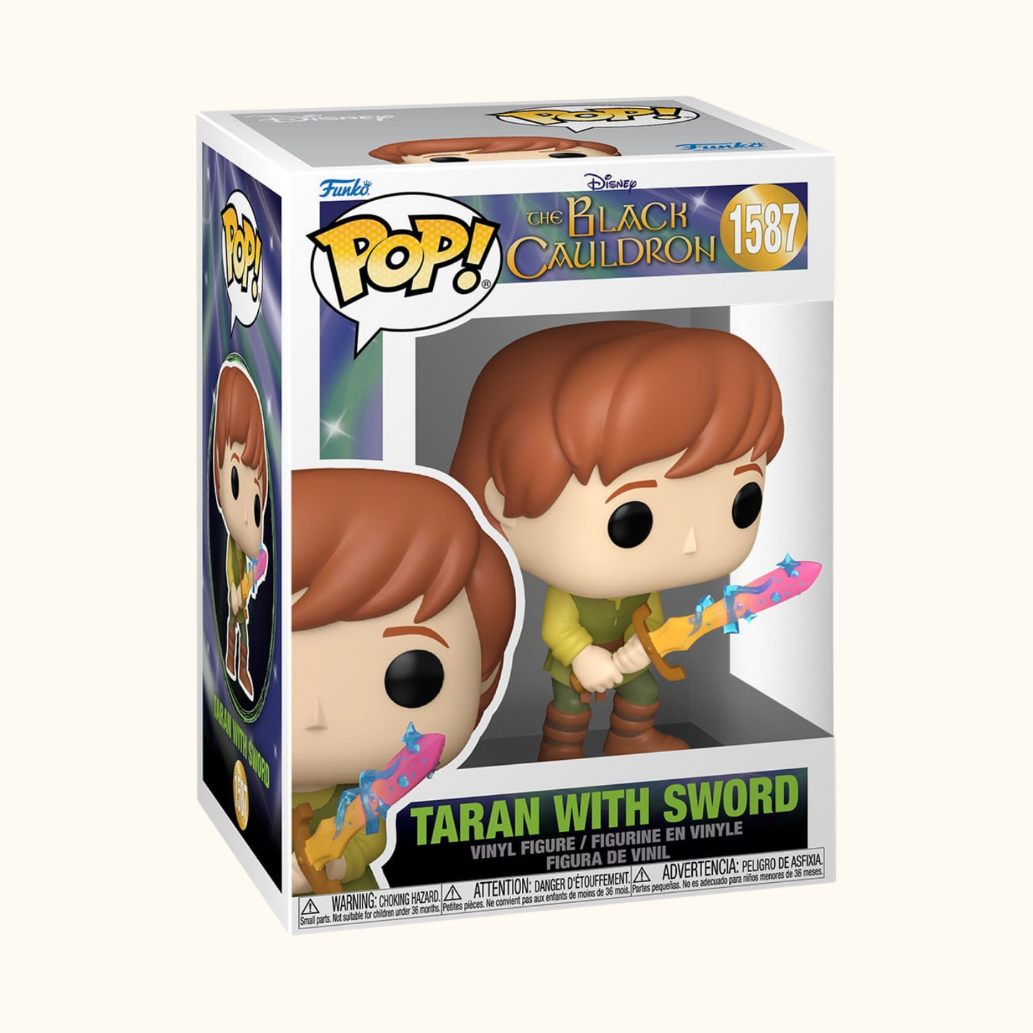 Taran und der Zauberkessel POP! Disney Vinyl Figur Taran w/Sword 9 cm