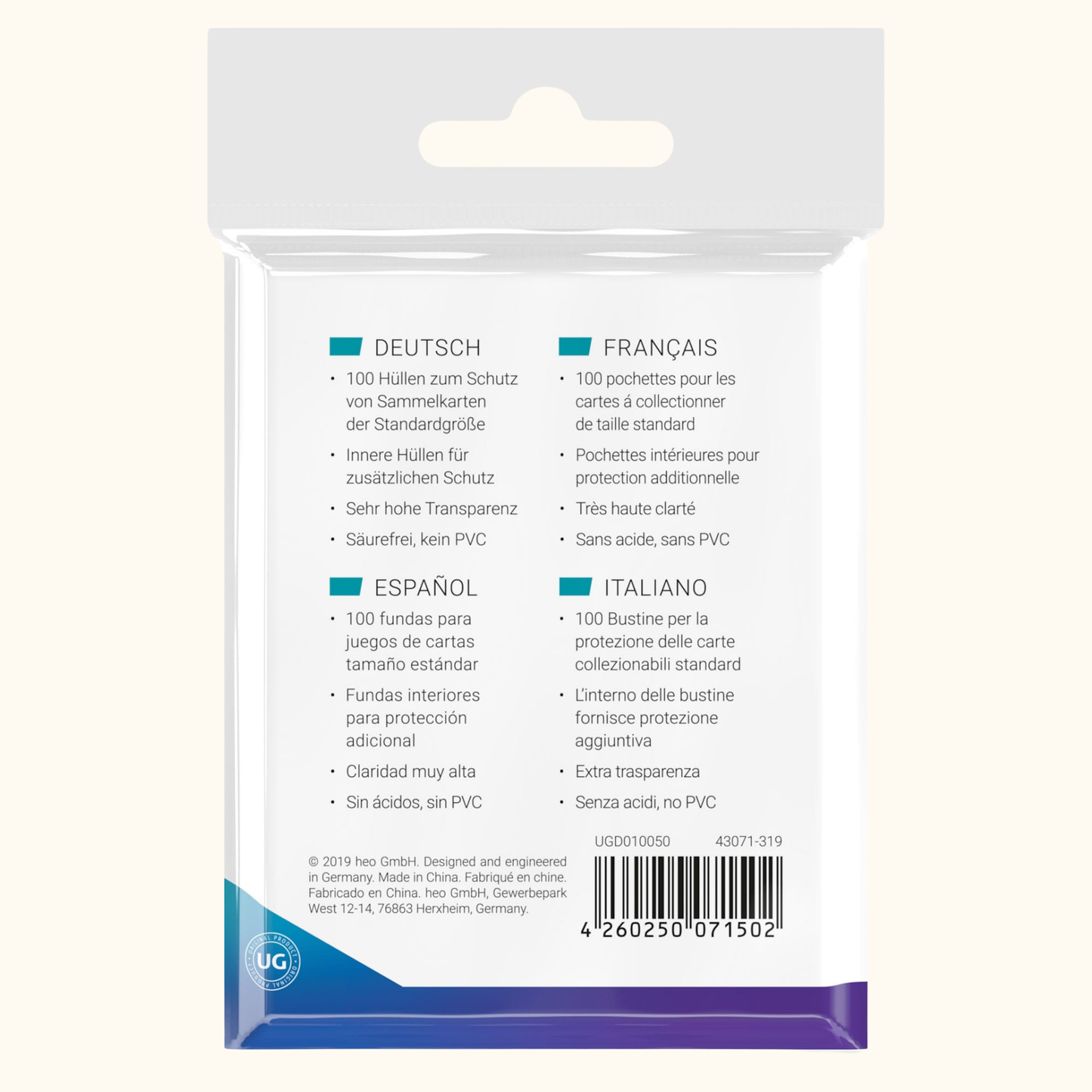 Ultimate Guard Precise-Fit Sleeves Standardgröße Transparent (100)