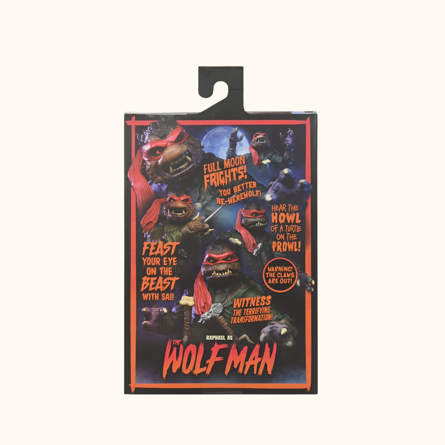 Universal Monsters x Teenage Mutant Ninja Turtles Actionfigur Ultimate Raphael as The Wolfman 18 cm