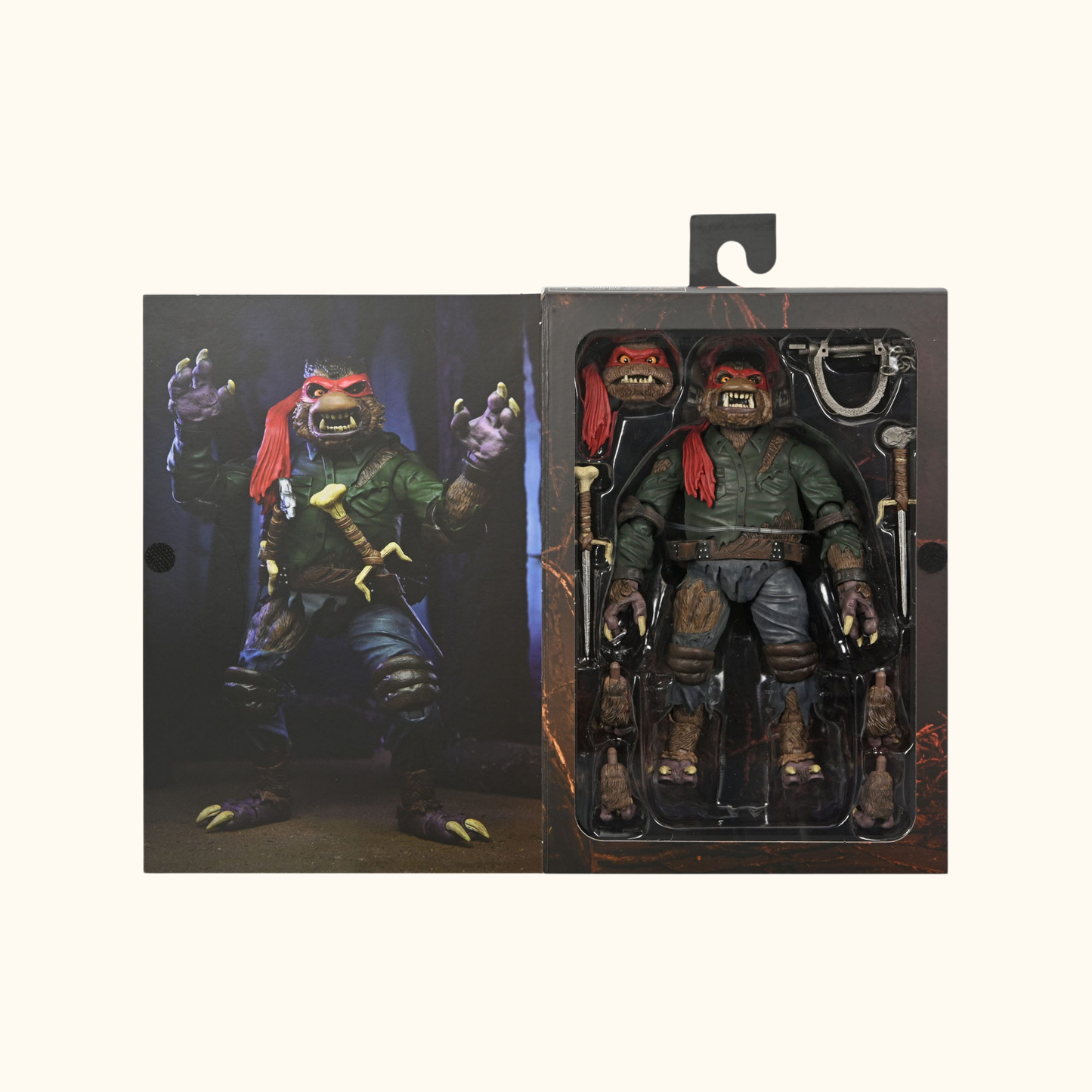 Universal Monsters x Teenage Mutant Ninja Turtles Actionfigur Ultimate Raphael as The Wolfman 18 cm
