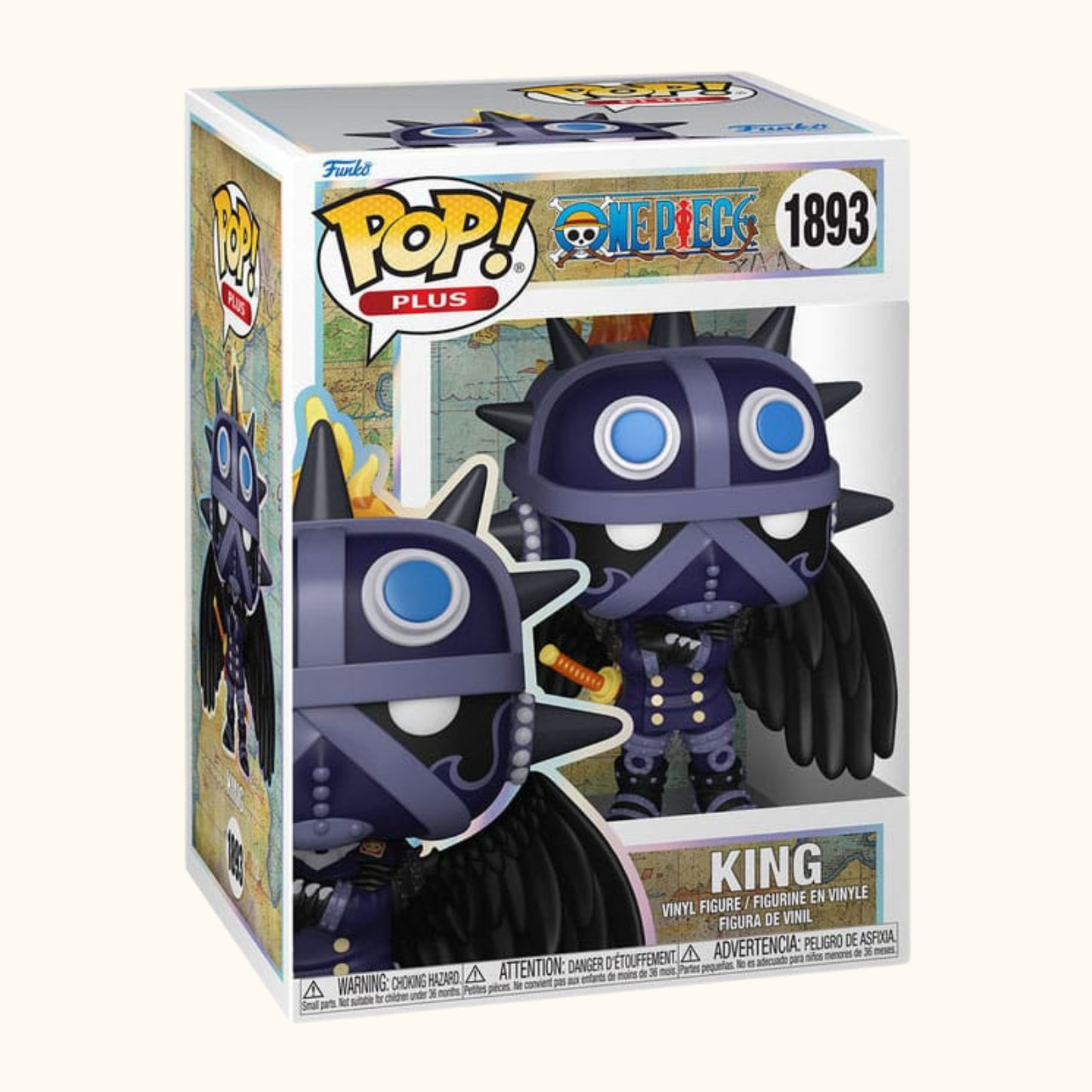 One Piece POP! Plus Animation Vinyl Figur King 9 cm