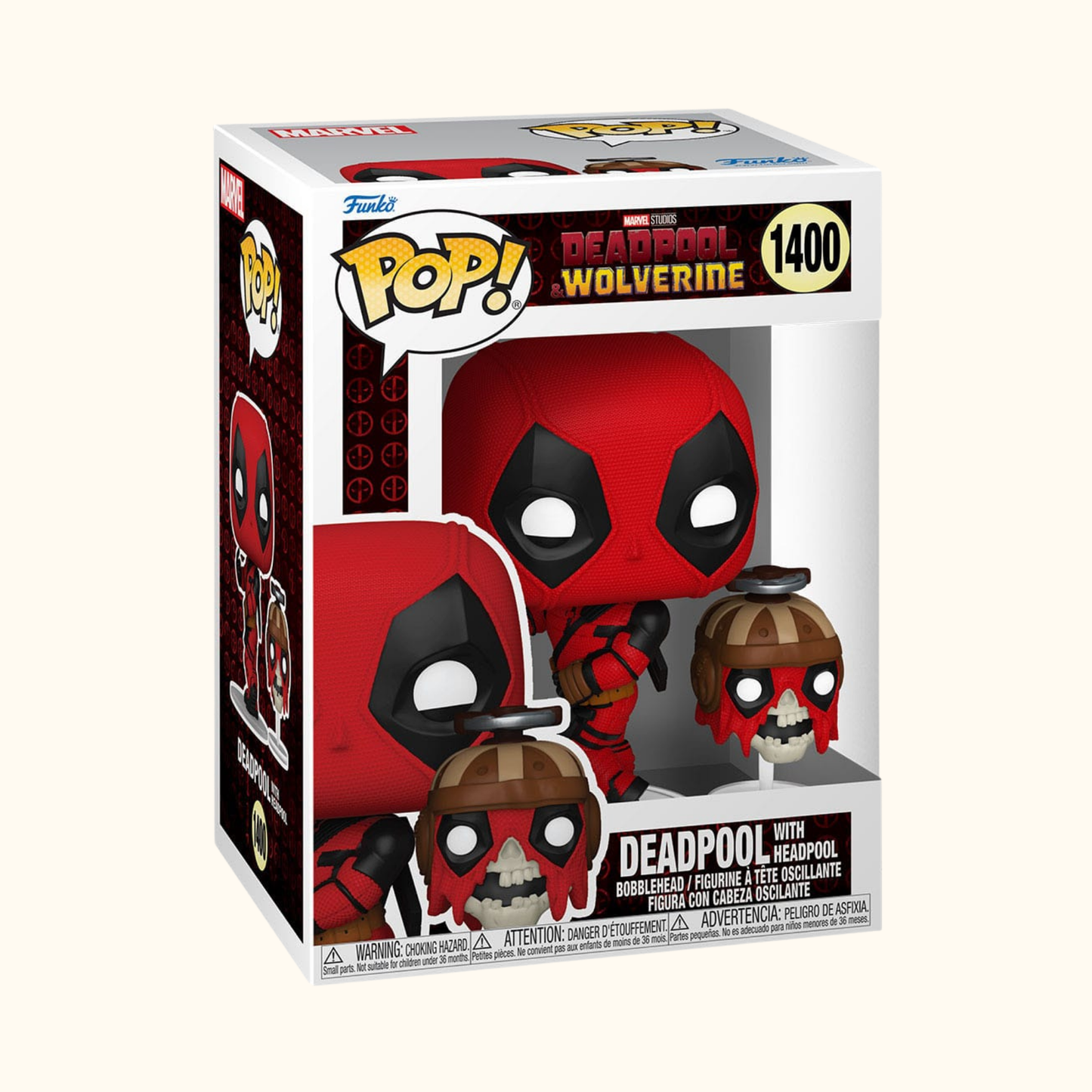 Deadpool 3 POP & Buddy! Vinyl Figur Deadpool w/Headpool 9 cm
