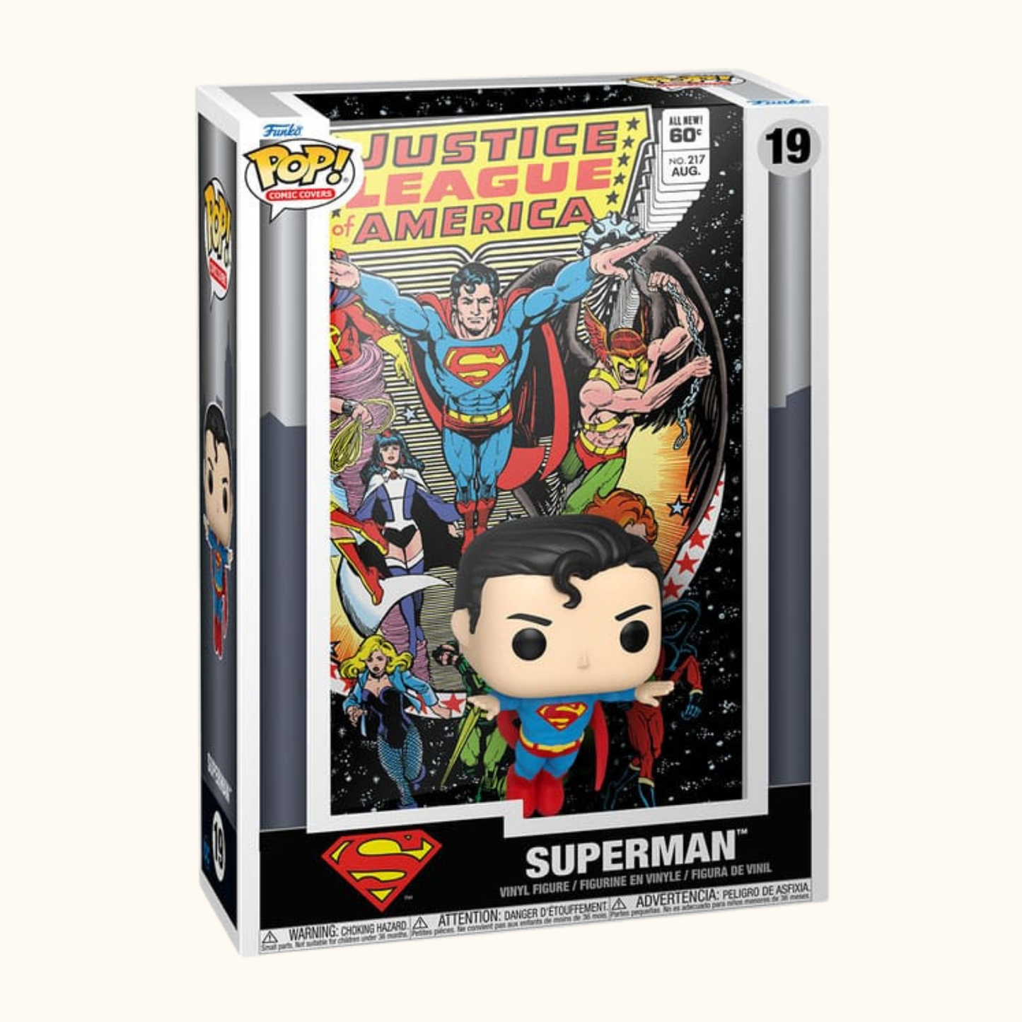 DC Comics POP! Comic Cover Vinyl Figur Justice League of America Superman 9 cm