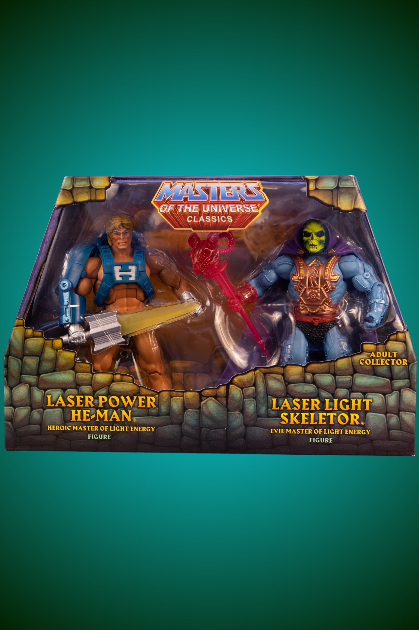 Laser Power He-Man & Laser Light Skeletor MotUC