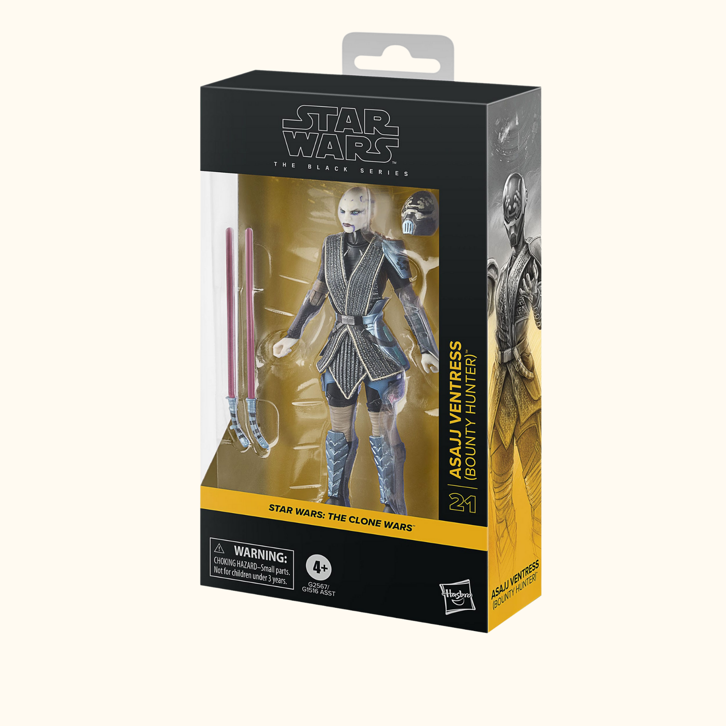 Star Wars: The Clone Wars Black Series Actionfigur Asajj Ventress (Bounty Hunter) 15 cm