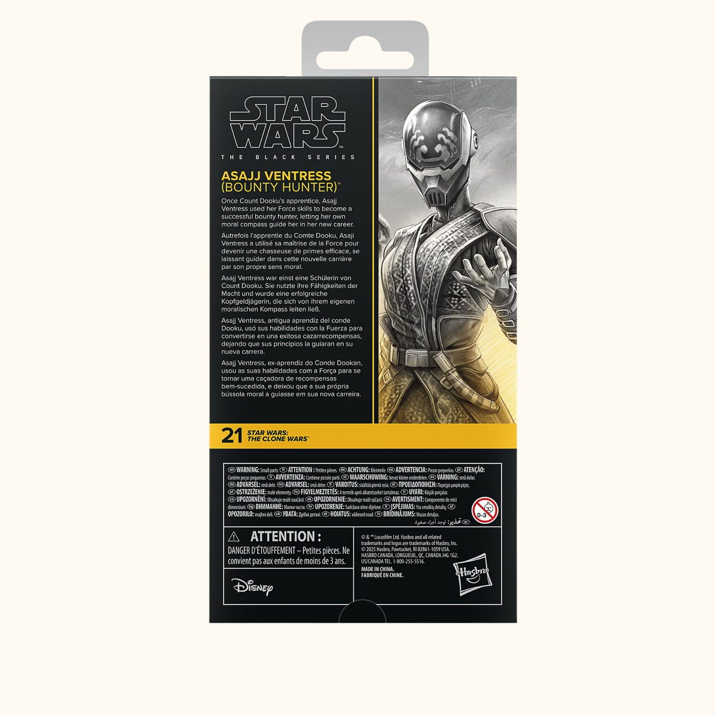 Star Wars: The Clone Wars Black Series Actionfigur Asajj Ventress (Bounty Hunter) 15 cm