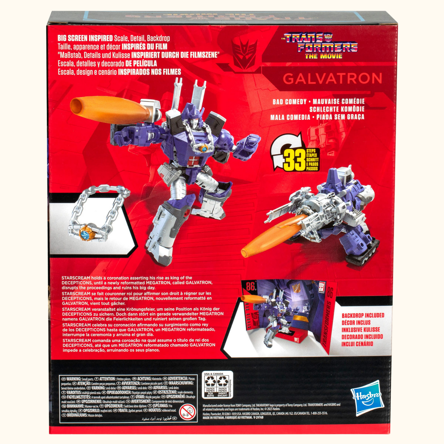 The Transformers: The Movie Studio Series Leader Class Actionfigur Galvatron 22 cm
