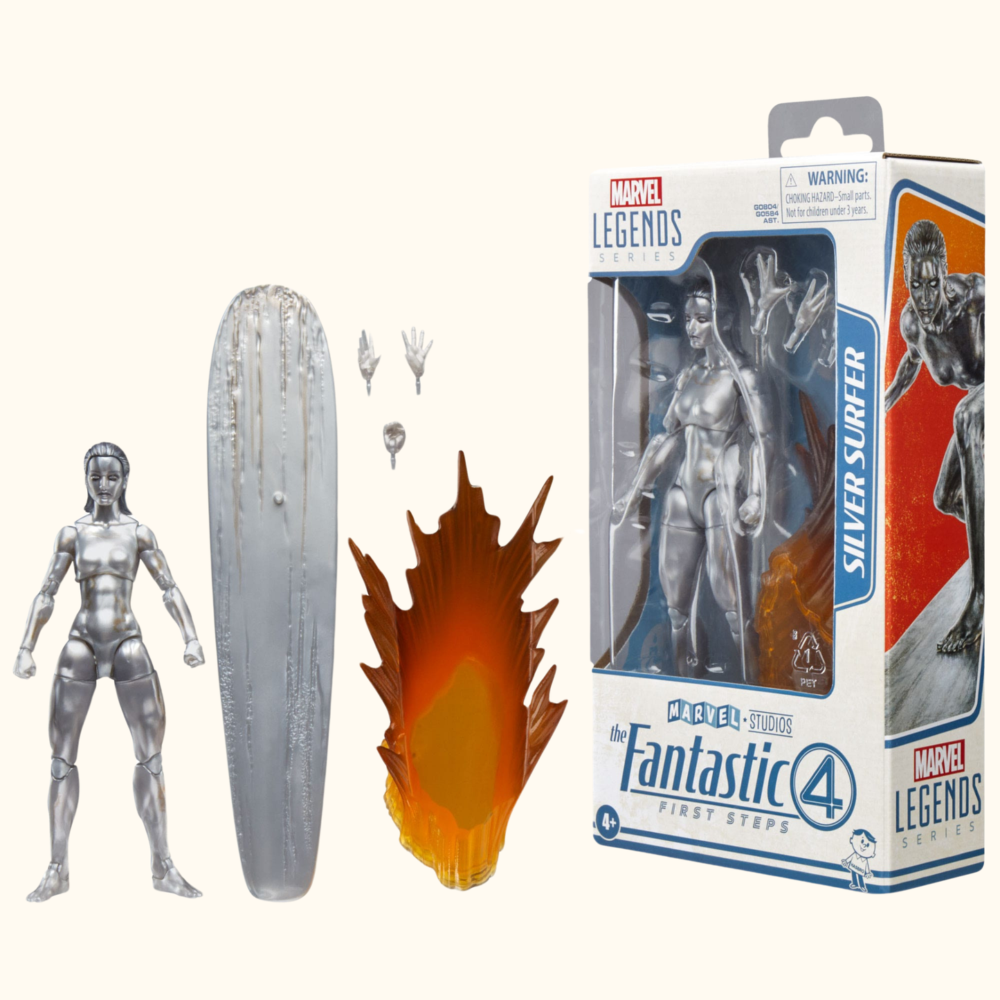 The Fantastic Four: First Steps Marvel Legends Actionfigur Silver Surfer 15 cm