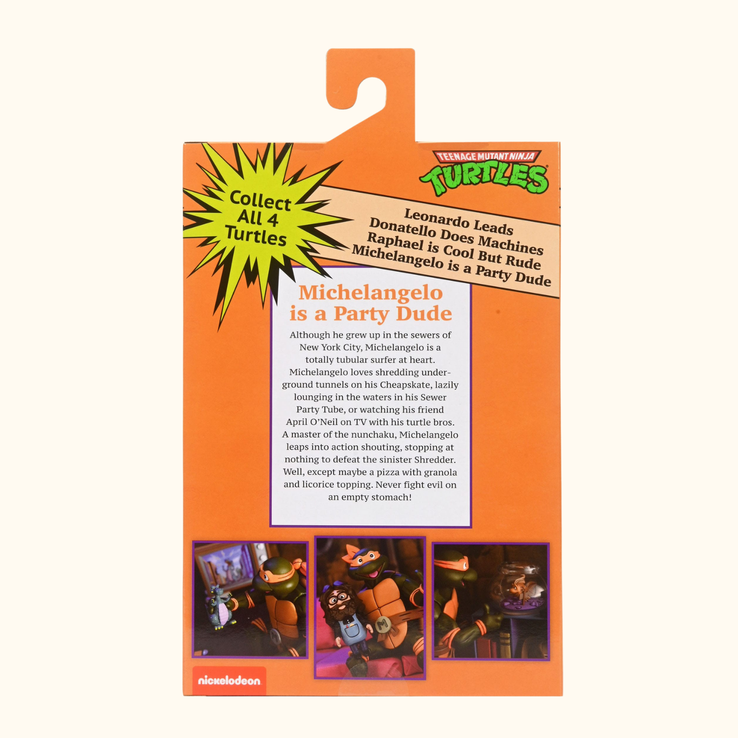 Teenage Mutant Ninja Turtles (Cartoon) Actionfigur Ultimate Michelangelo VHS 18 cm - NECA