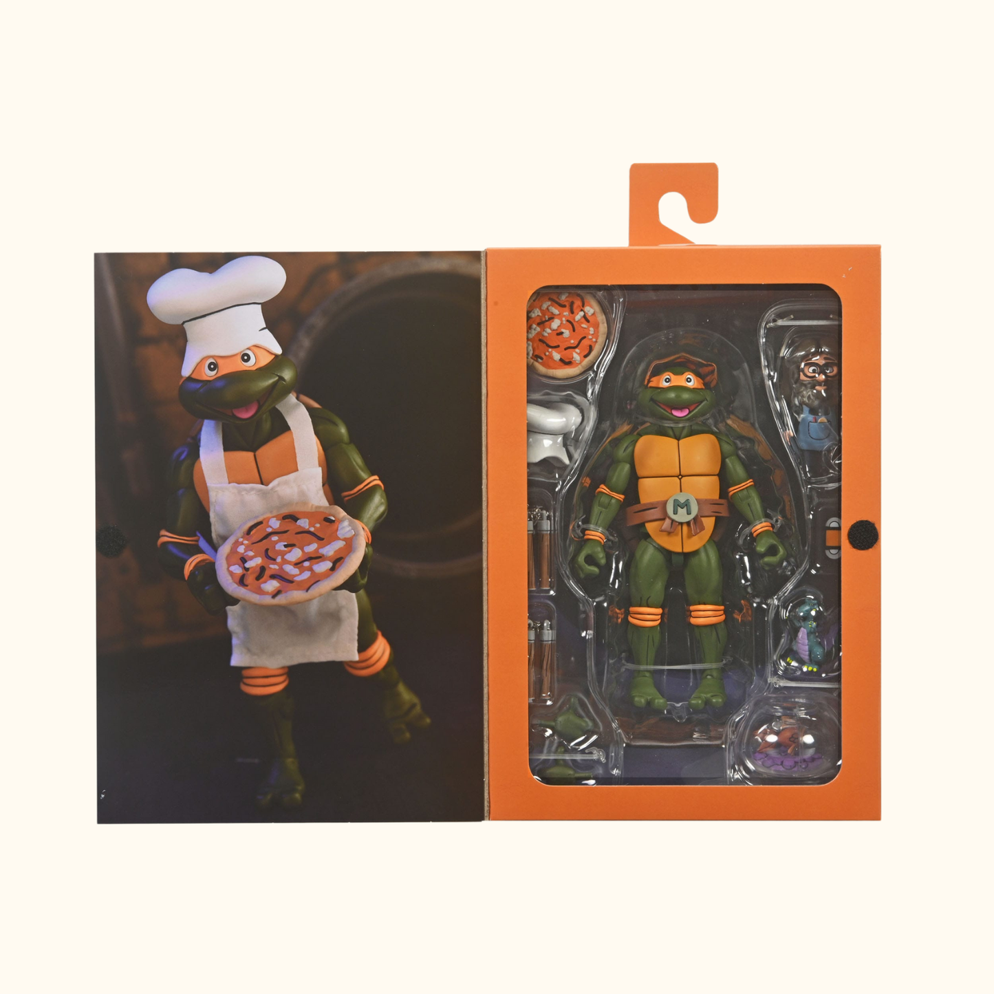 Teenage Mutant Ninja Turtles (Cartoon) Actionfigur Ultimate Michelangelo VHS 18 cm - NECA