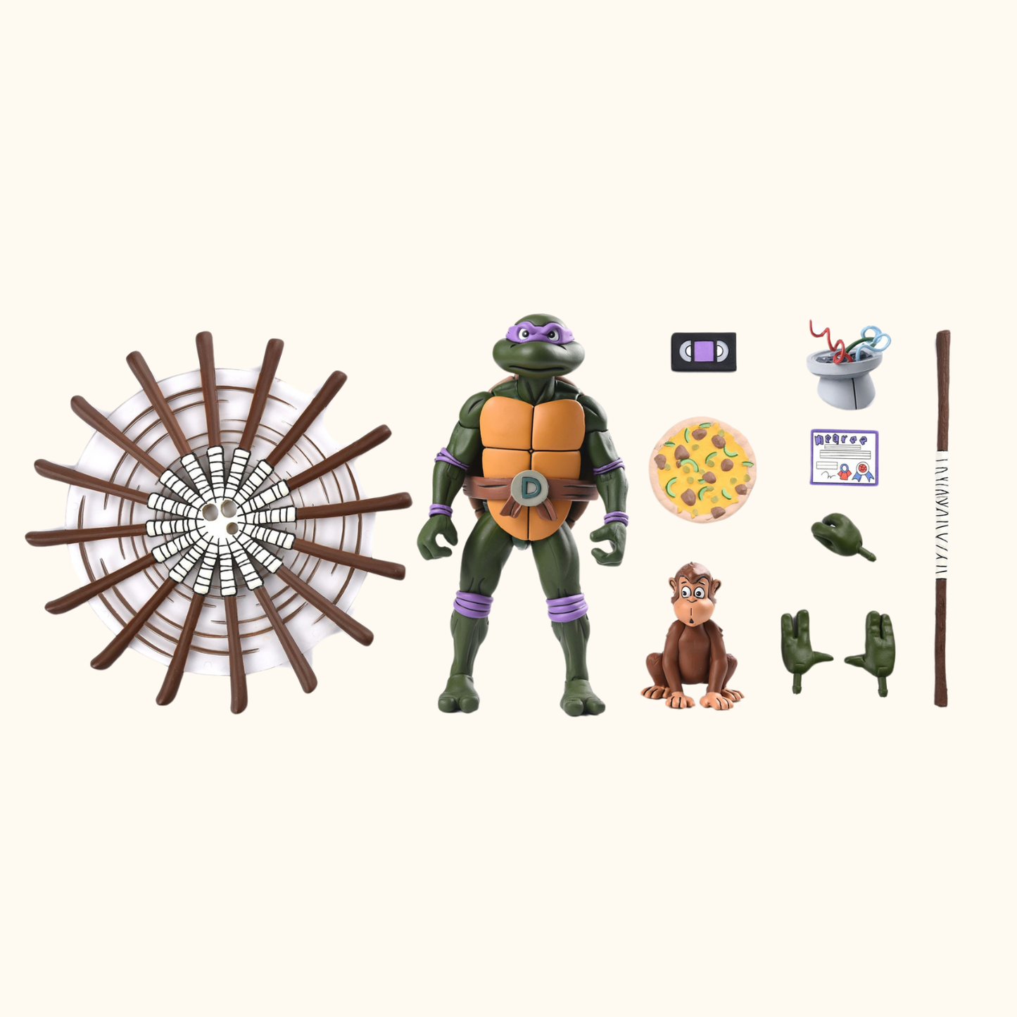 Teenage Mutant Ninja Turtles (Cartoon) Actionfigur Ultimate Donatello VHS 18 cm - NECA