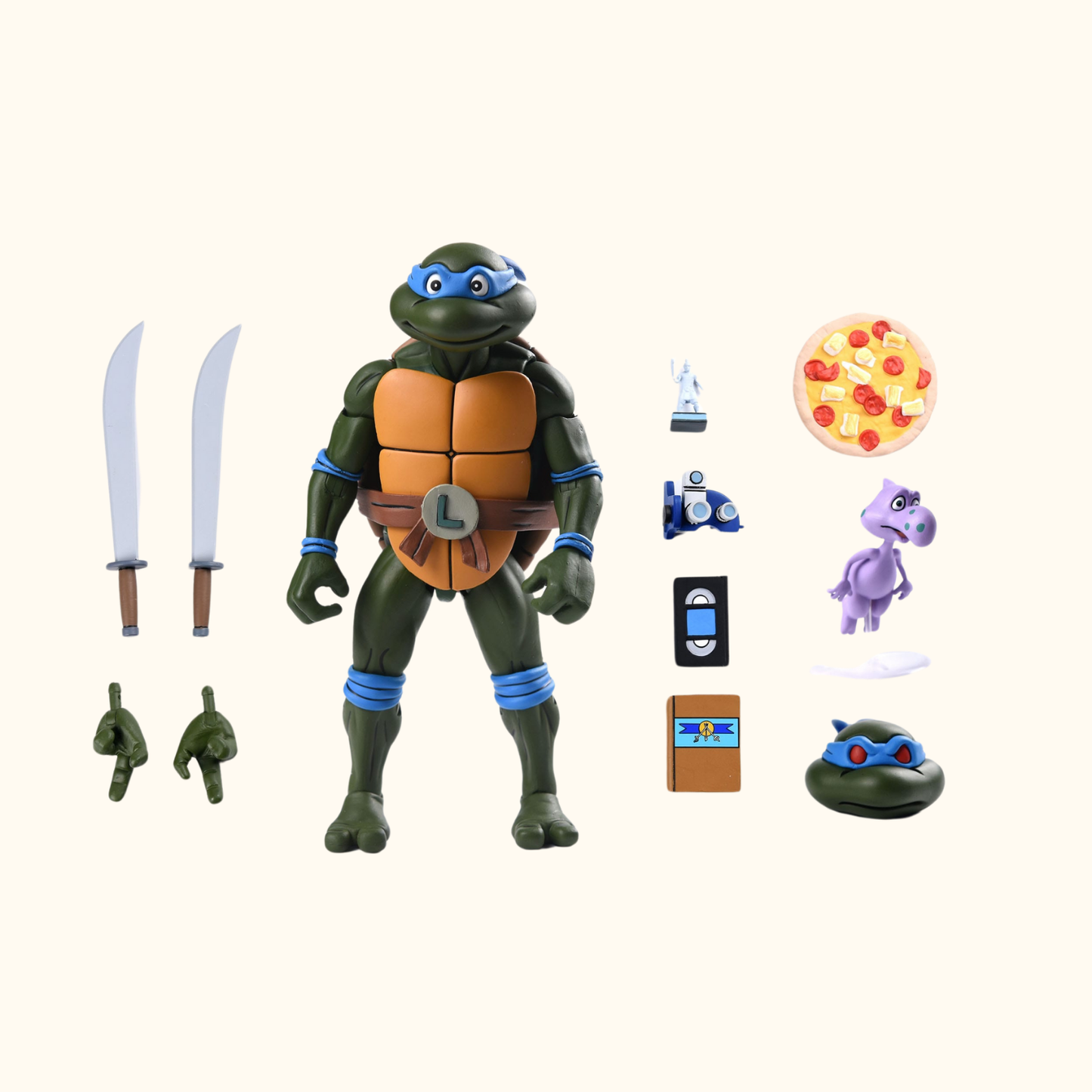 Teenage Mutant Ninja Turtles (Cartoon) Actionfigur Ultimate Leonardo VHS 18 cm - NECA