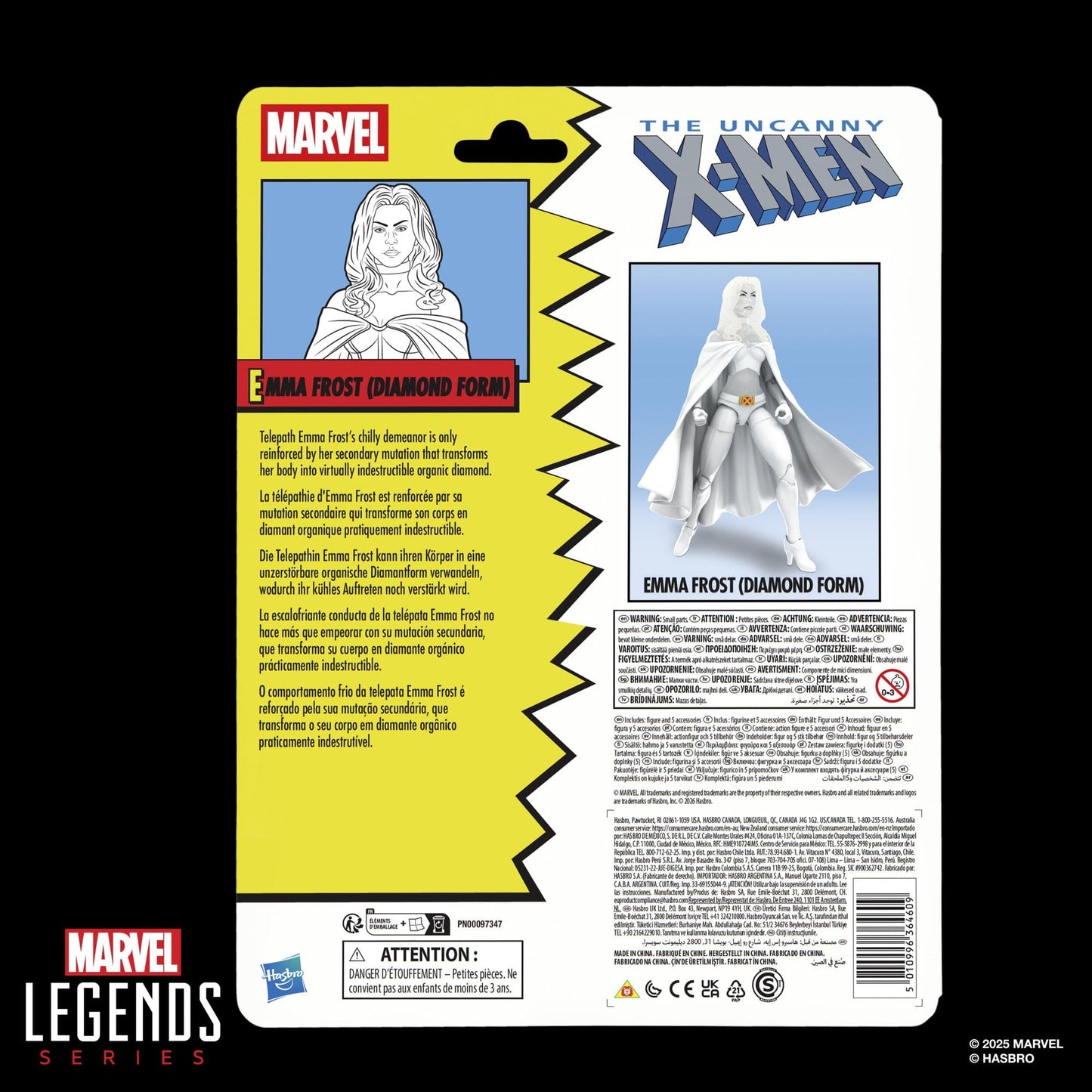 Emma Frost (Diamond Form) The Uncanny X-Men Marvel Legends Action Figure 15 cm