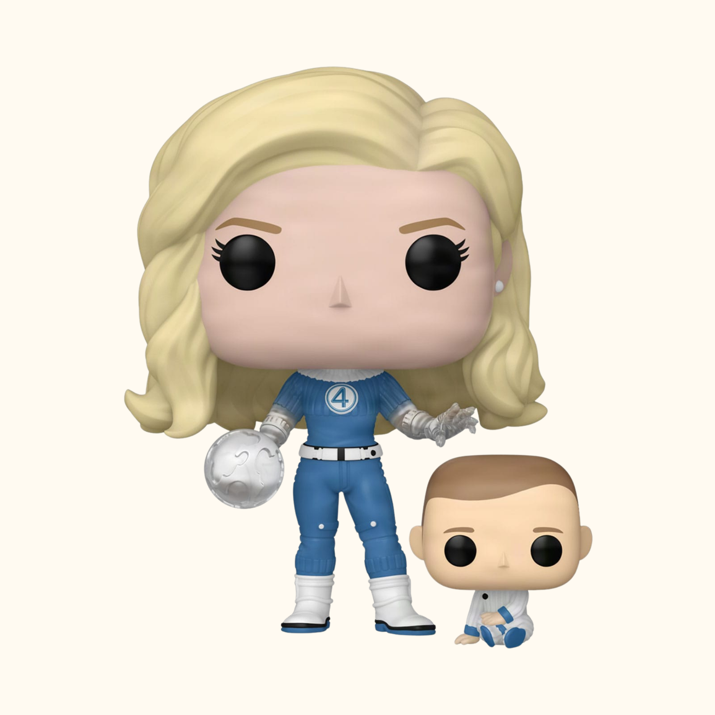 The Fantastic Four: First Steps POP! &amp; Buddy Marvel Vinyl Figure Invisible Woman &amp; Franklin 9 cm