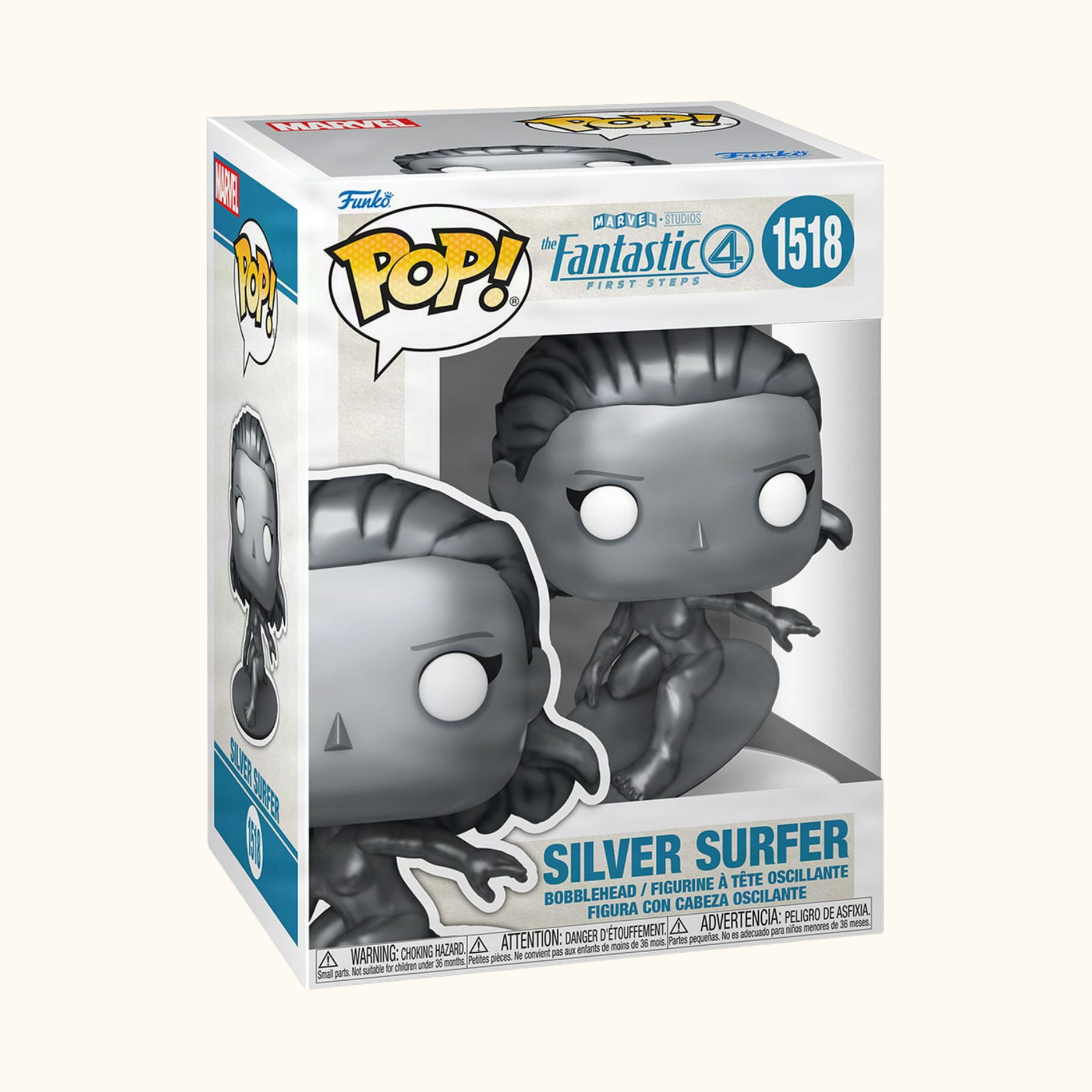 The Fantastic Four: First Steps POP! Marvel Vinyl Figure Silver Surfer 9 cm