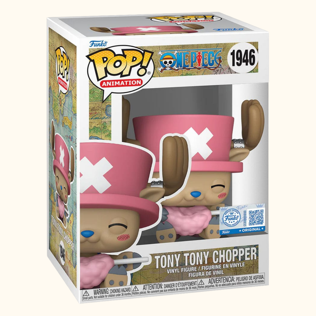 One Piece POP! Animation Vinyl Figure Tony Chopper with Cotton Candy heo Exclusive 9 cm