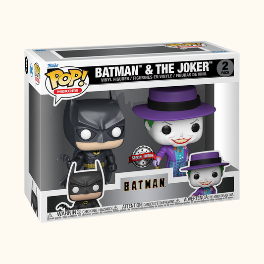 Batman (1989) POP! Heroes Vinyl Figuren 2er-Pack Batman & The Joker 9 cm