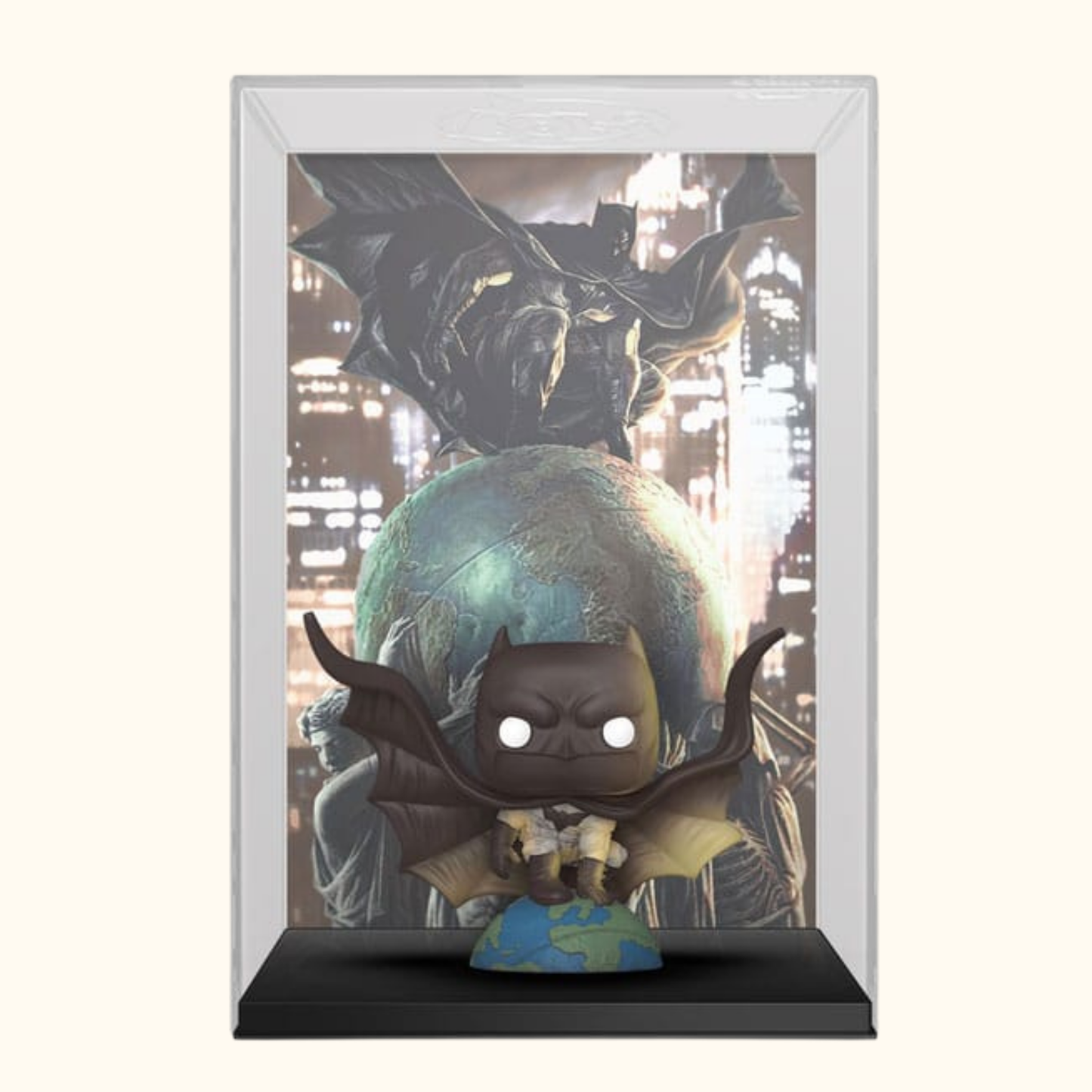 DC POP! Comic Cover Vinyl Figur Batman The World 9 cm