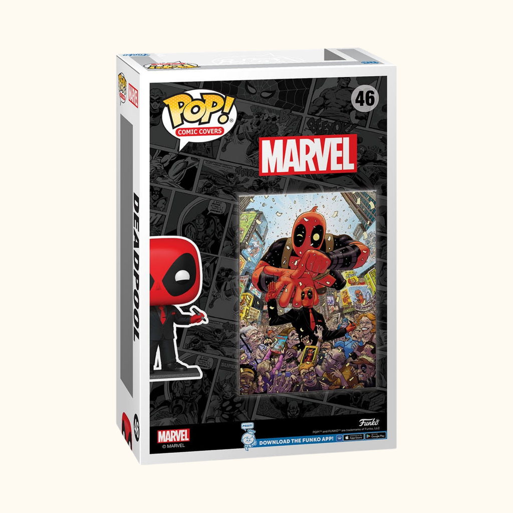 Marvel POP! Comic Cover Vinyl Figur Deadpool (2025) #1 Deadpool in Black Suit 9 cm