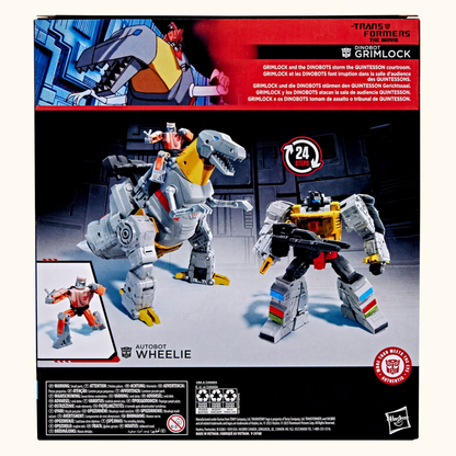The Transformers: The Movie Studio Series Leader Class Actionfigur Dinobot Grimlock & Autobot Wheelie 22 cm