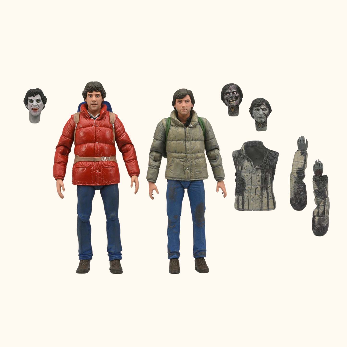 American Werewolf Actionfiguren Doppelpack Jack & David 18 cm