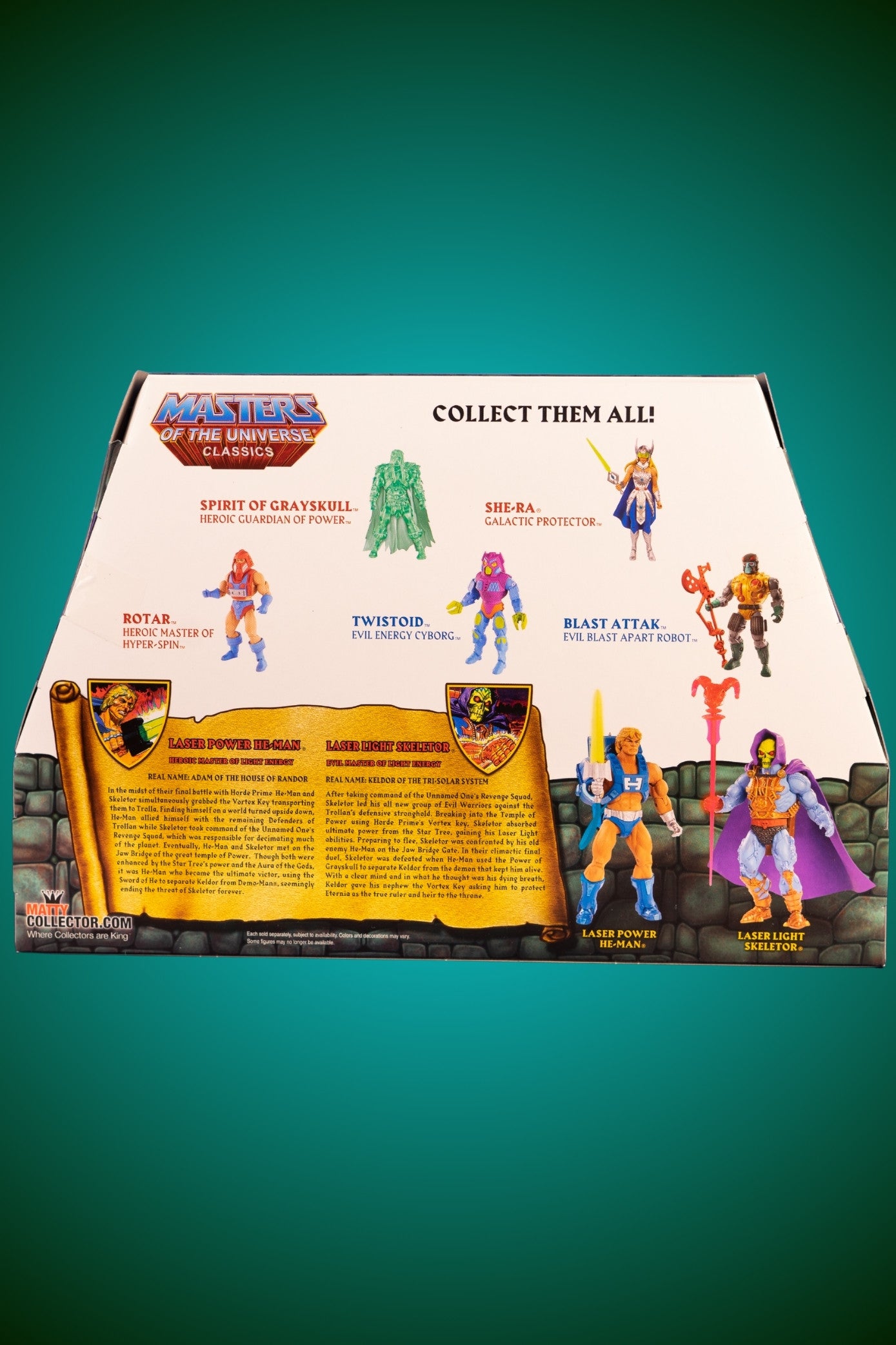 Laser Power He-Man & Laser Light Skeletor MotUC