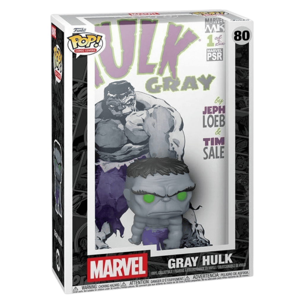 Marvel POP! Comic Covers Vinyl Figur Gray Hulk 9 cm