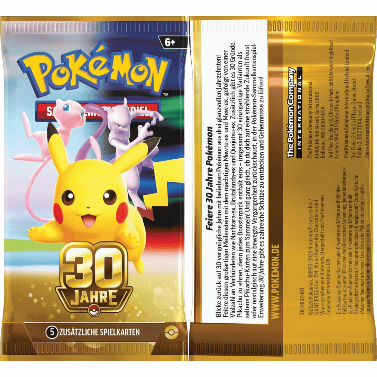 Pokemon TCG 30 Jahre Boosterbundle (Mewtu & Mew) *Deutsche Version* 🇩🇪