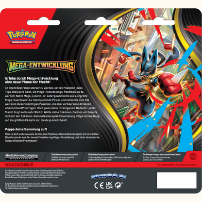 Pokémon TCG Mega-Entwicklung 3er-Pack Blister  🇩🇪