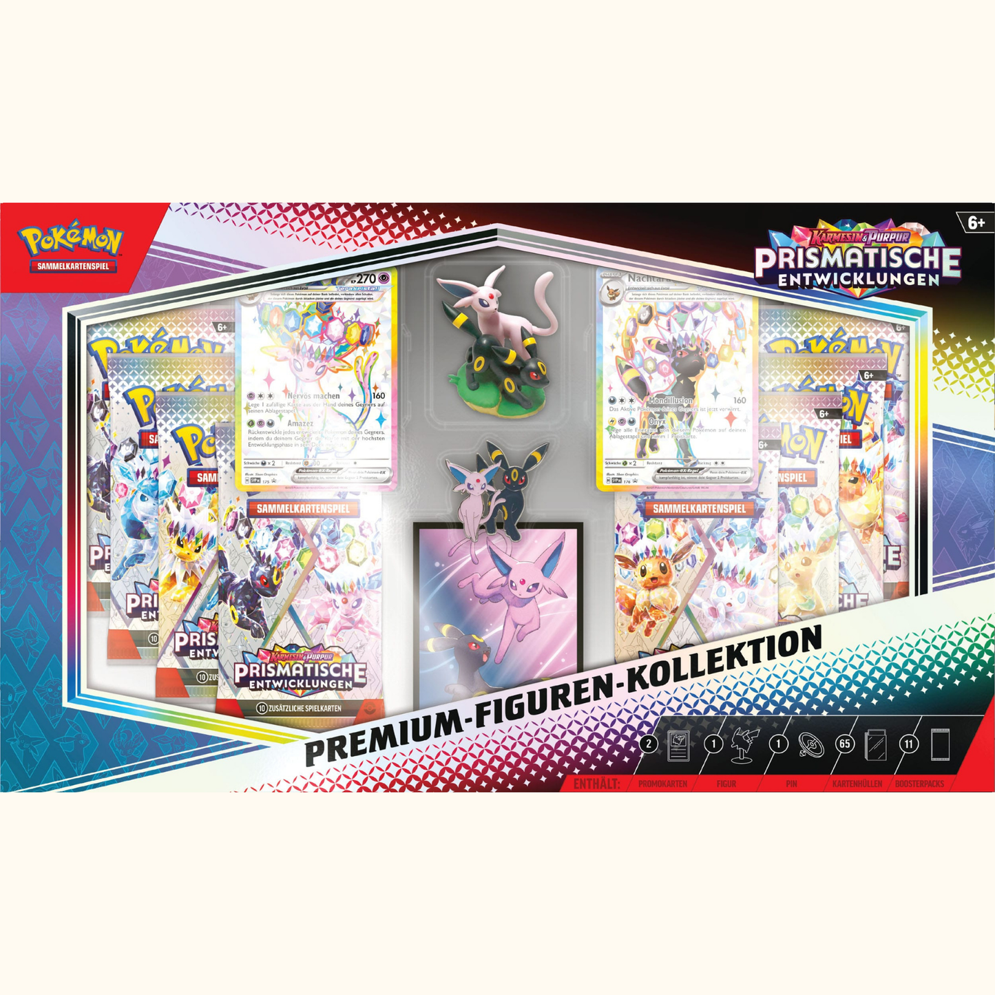 Pokémon Karmesin & Purpur Prismatische Entwicklungen Premium Figure Box Nachtara & Psiana 🇩🇪