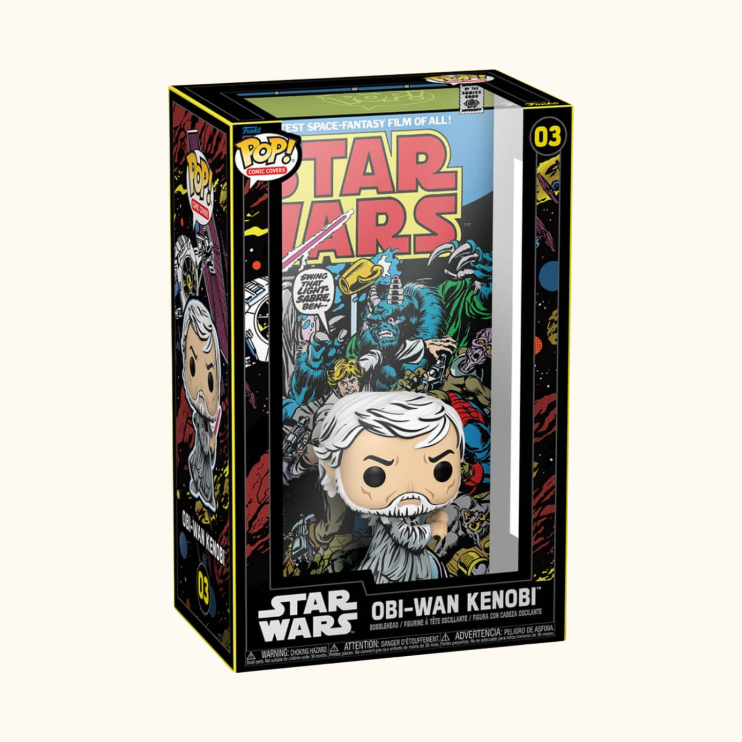 Star Wars POP! Comic Cover Vinyl Figur Obi-Wan 9 cm
