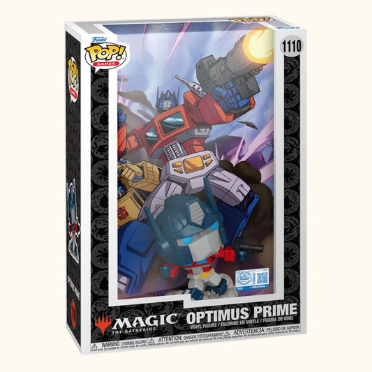 Funko 2025 Transformers X MTG POP! Comic Covers Vinyl Figur Optimus Prime (Magic the Gathering) 9 cm