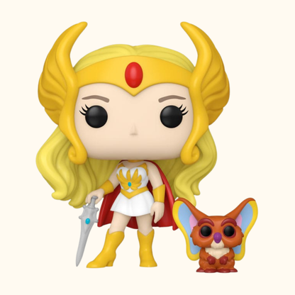 Masters of the Universe POP! &amp; Buddy Vinyl Figure She-Ra w/Kowl 9 cm