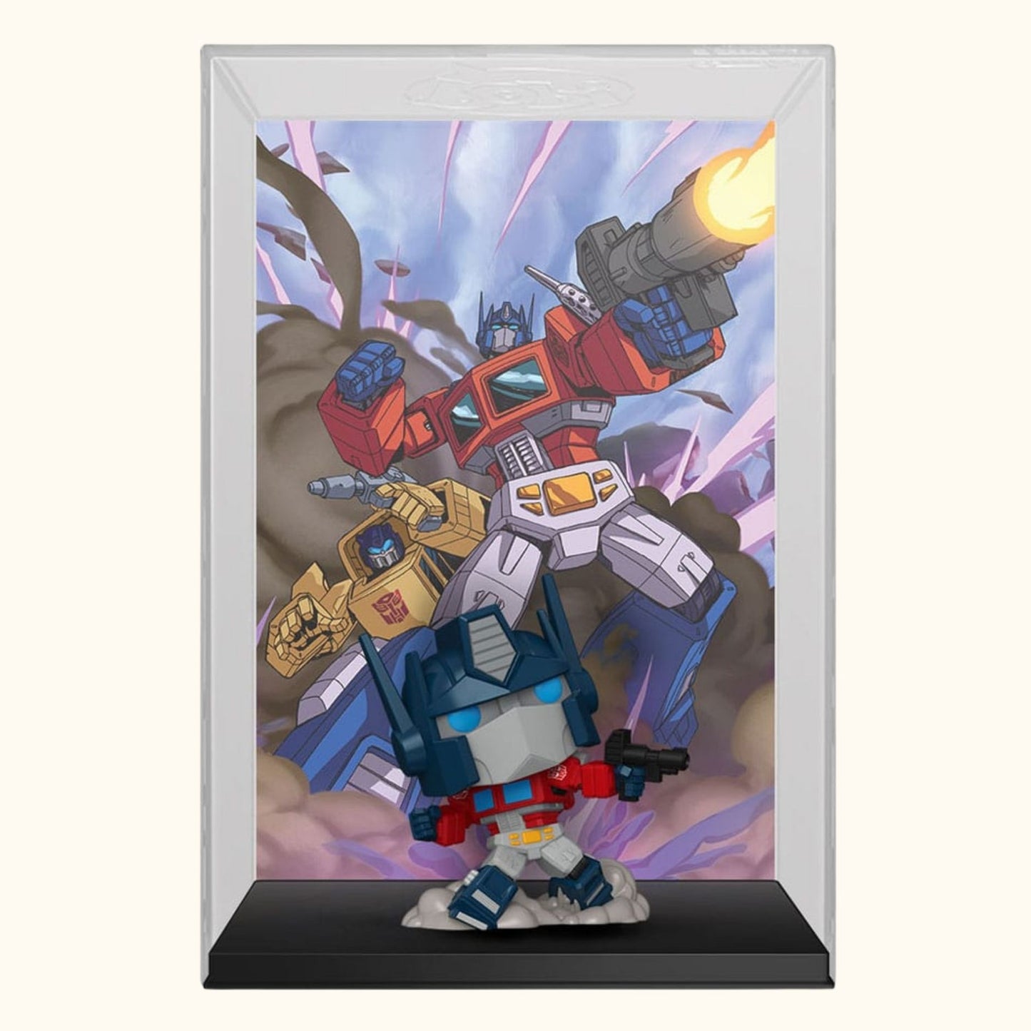 Funko 2025 Transformers X MTG POP! Comic Covers Vinyl Figur Optimus Prime (Magic the Gathering) 9 cm
