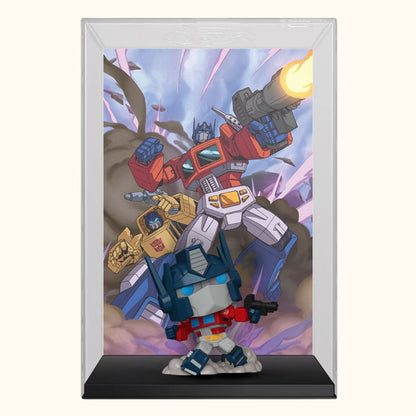 Funko 2025 Transformers X MTG POP! Comic Covers Vinyl Figur Optimus Prime (Magic the Gathering) 9 cm