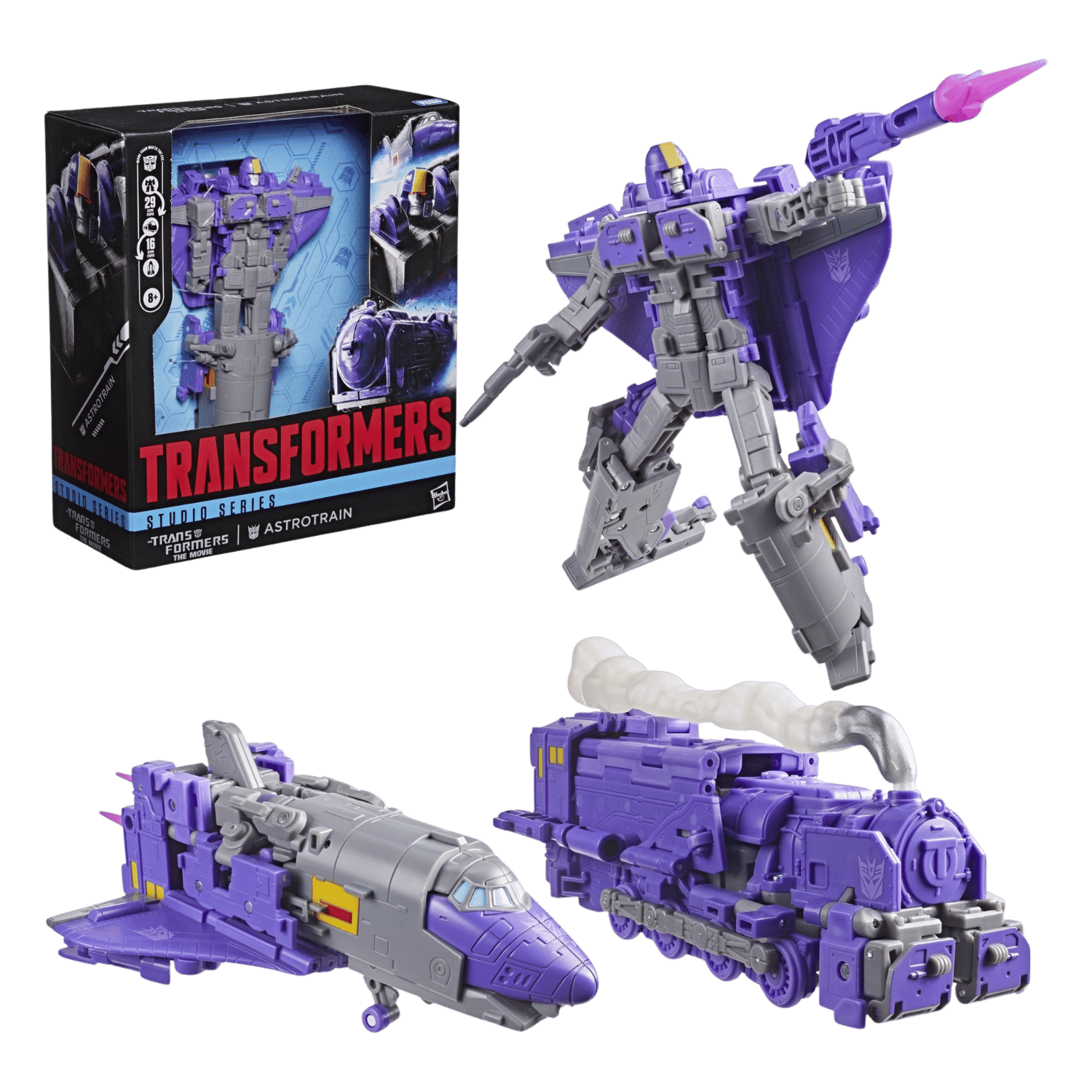Astrotrain Transformers - The Movie Studio Series Leader Class Action Figure 17 cm