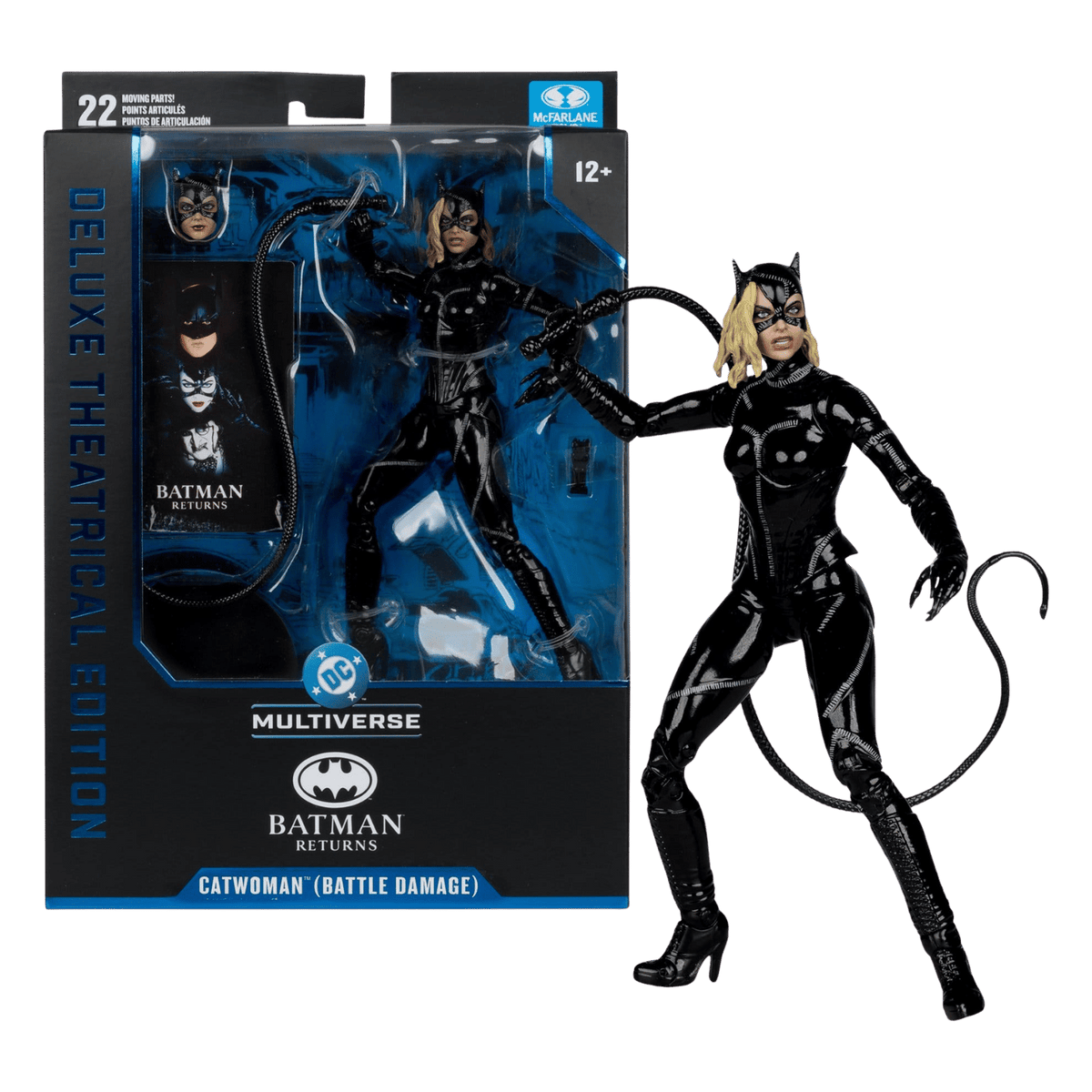 Catwoman (Battle Damage) (Batman Returns) | Deluxe Theatrical Edition | DC Multiverse Actionfigur 18 cm