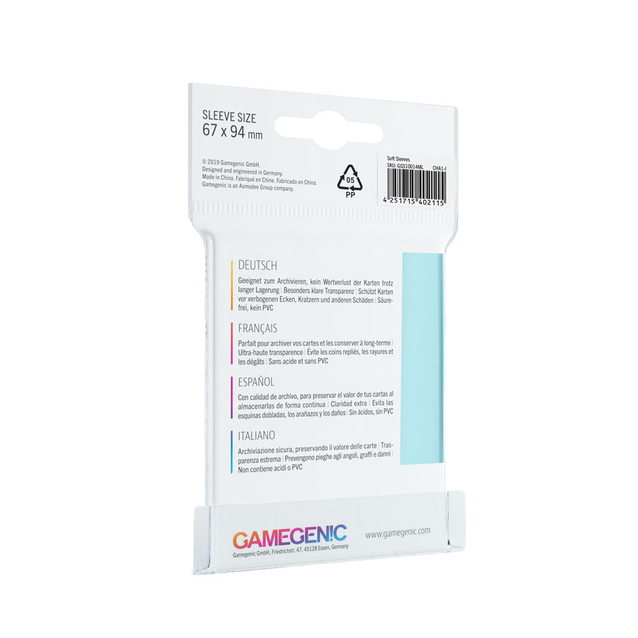 Soft Sleeves Clear (Einzelpack mit 100 Sleeves)