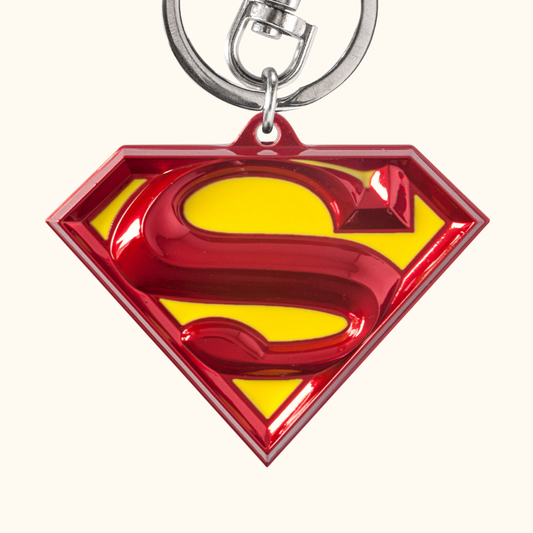 DC Zinn-Schlüsselanhänger Superman Logo bunt
