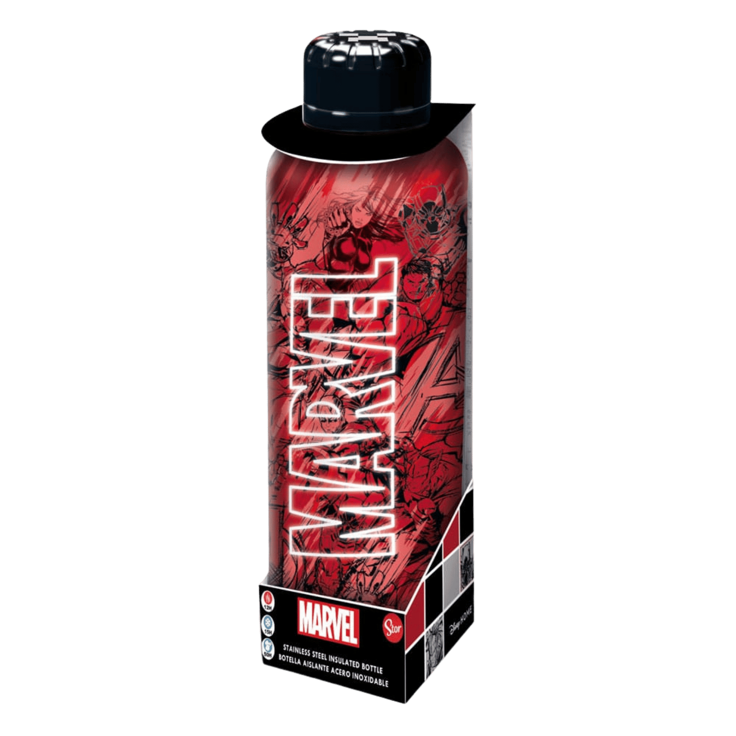 Marvel Edelstahl-Trinkflasche Marvel Pattern