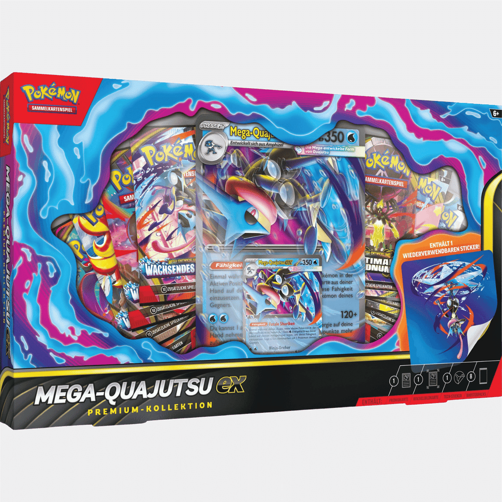 Pokémon TCG Premium-Kollektion Mega Quajutsu EX *Deutsche Version* 🇩🇪