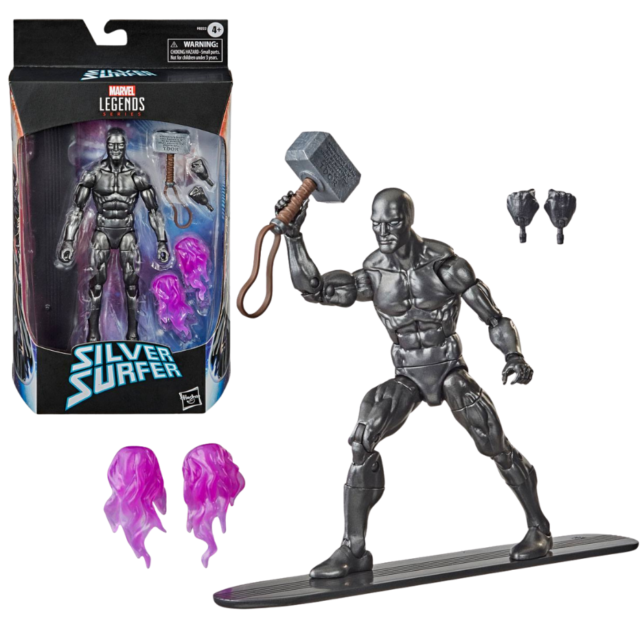Silver Surfer with Mjolnir Marvel Legends Series Actionfigur 15 cm