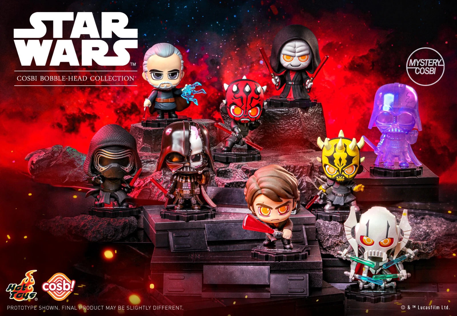 Star Wars Cosbi Minifigures Dark Side 8 cm Blind Box