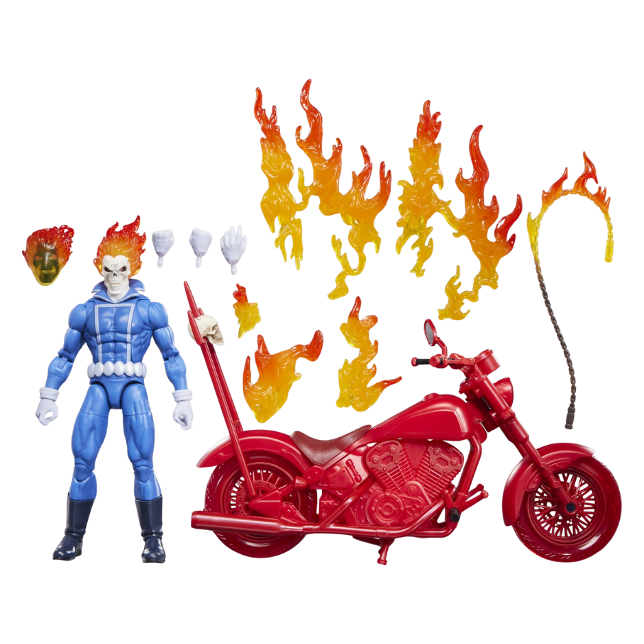 Ghost Rider Marvel Legends Actionfigur Johnny Blaze with Motorcycle 15 cm