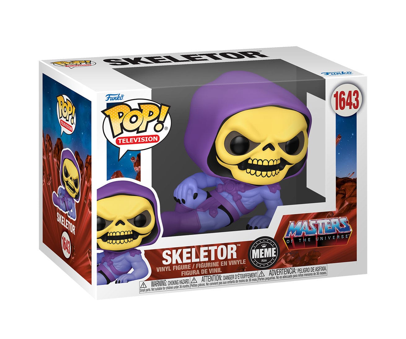 Masters of the Universe POP! TV Vinyl Figur Skeletor (Meme) 9 cm