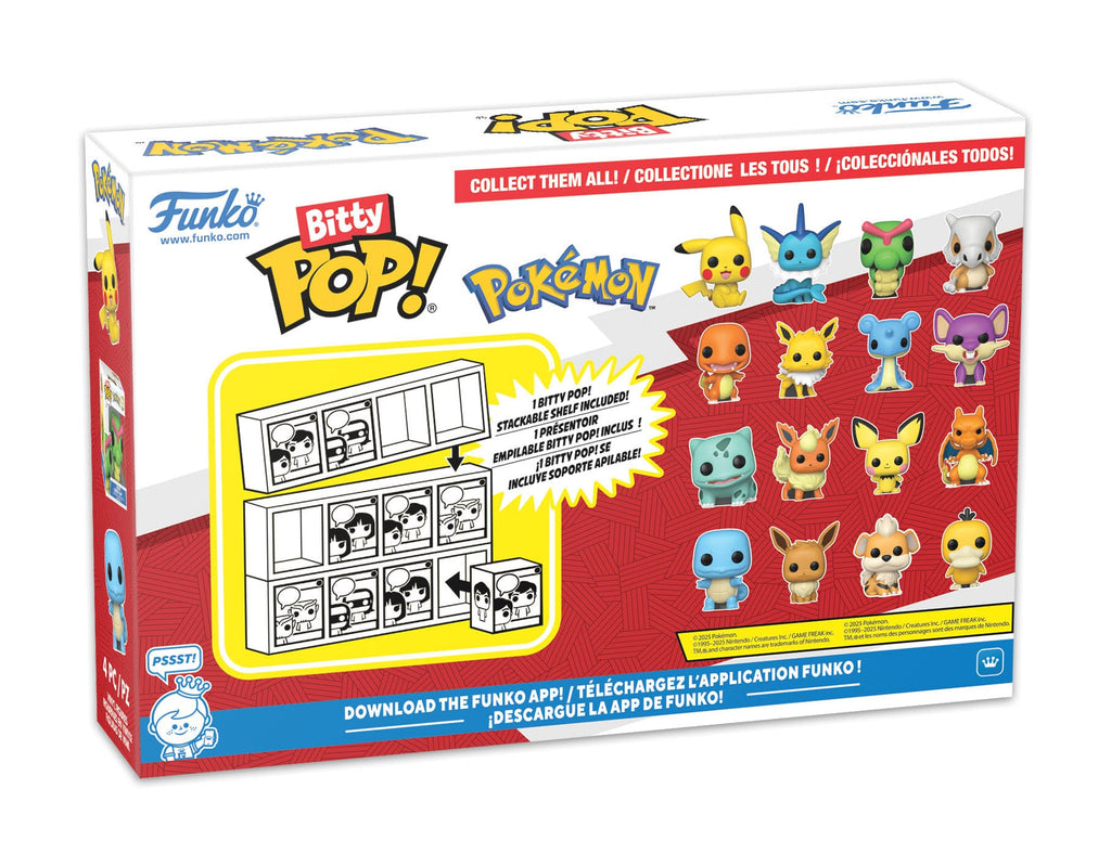 Pokémon Bitty POP! Vinyl figures pack of 4 (Series 1) 2 cm
