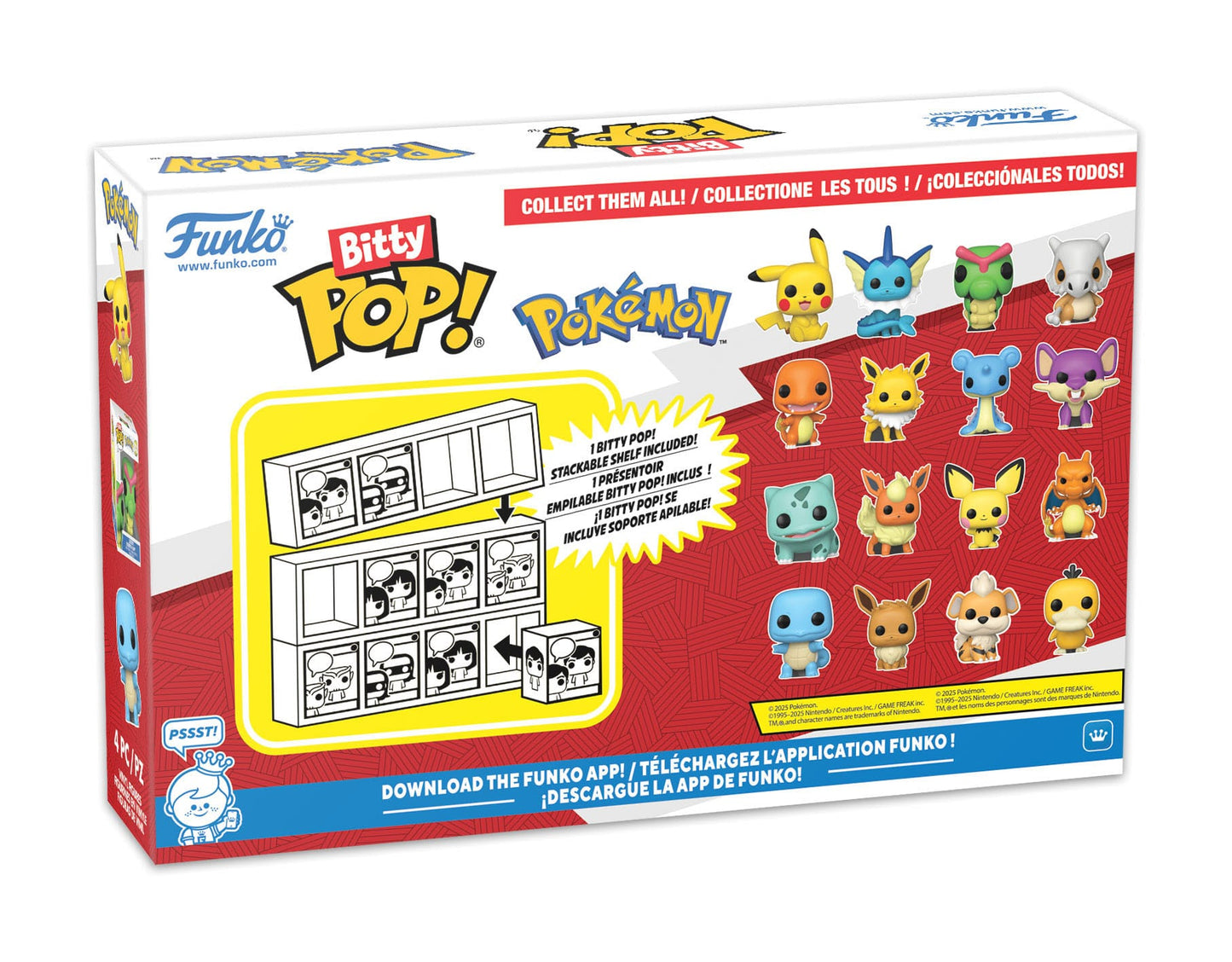 Pokémon Bitty POP! Vinyl Figuren 4er-Pack (Series 1) 2 cm