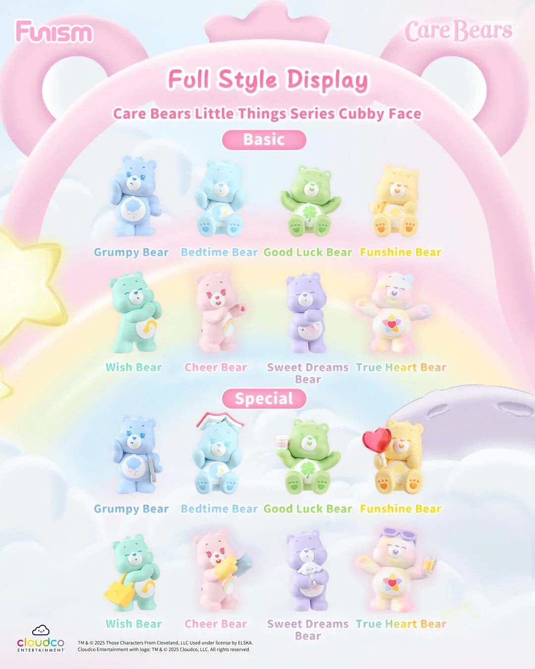 The Care Bears Blind Box Minifigures Little Things Cubby Face Series