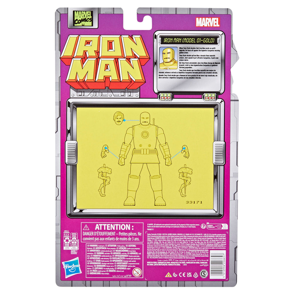 Iron Man (Model 01-Gold) | Marvel Legends Actionfigur 15 cm