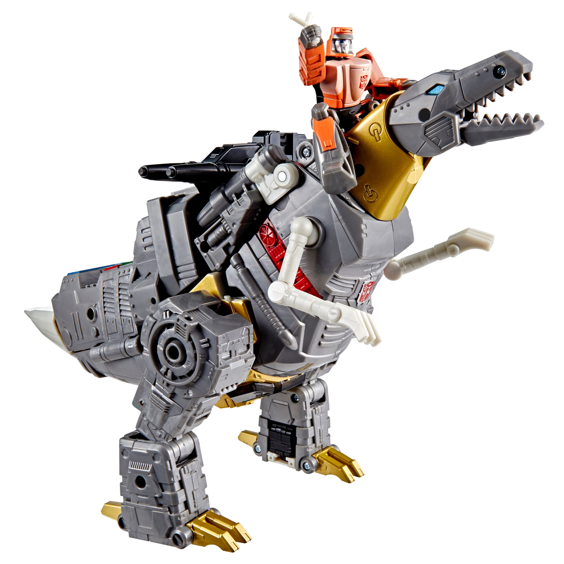 Dinobot Grimlock & Autobot Wheelie - The Transformers: The Movie Studio Series Leader Class Actionfigur 22 cm